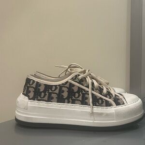 Dior Women's Monogram Black and White Sneakers